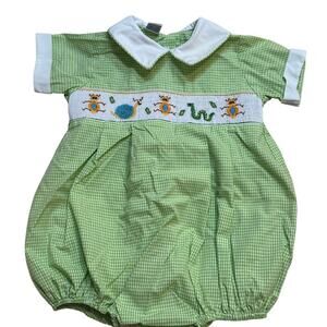 Vintage Look Baby Boy Romper sz 18 months Bubble Romper